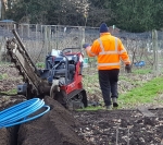 The trenching machine for the 2018 water replacement system